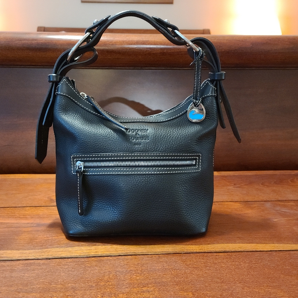Dooney & Bourke Black Pebble Leather Purse